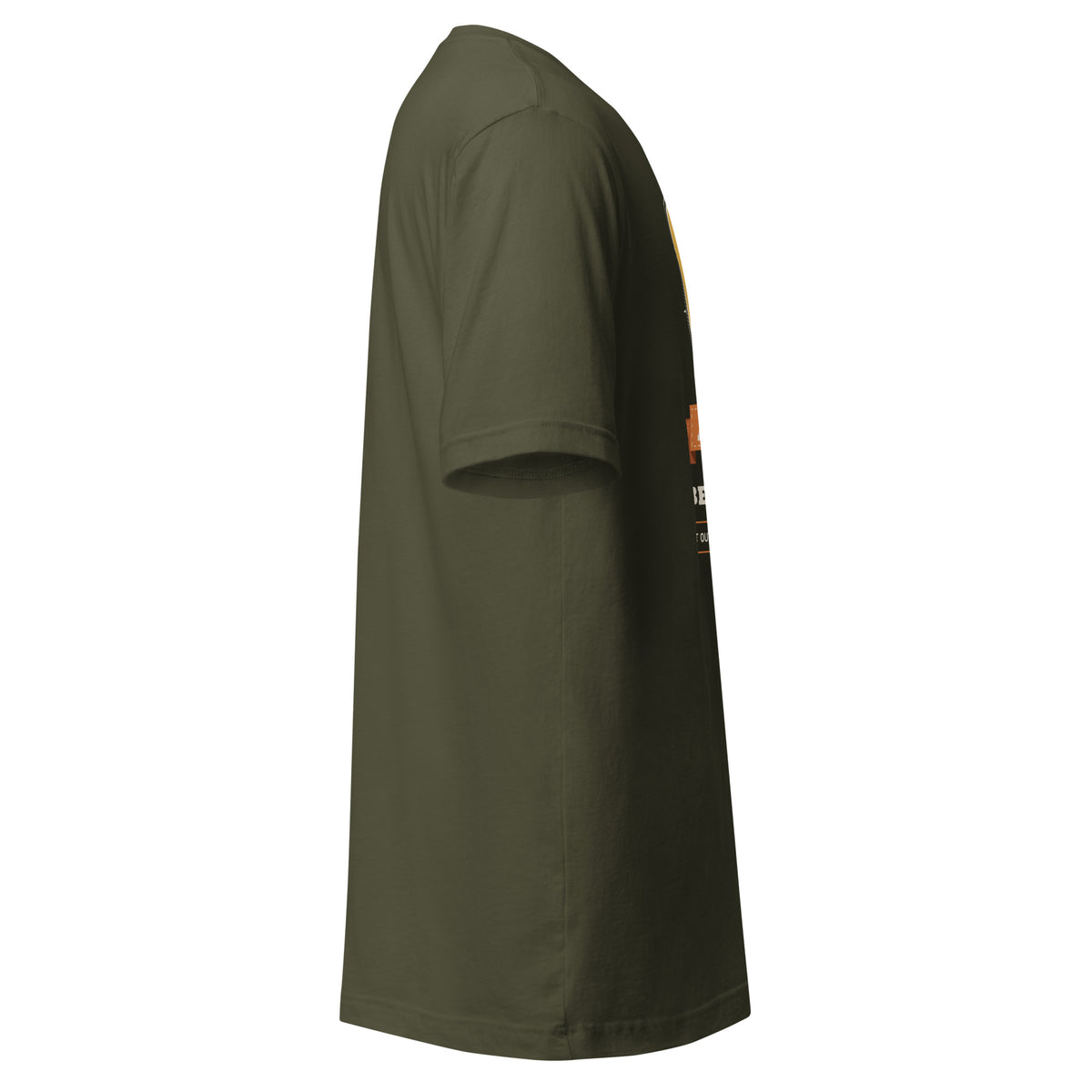 Adventure Before Dementia Camping T-Shirt in Military Green, right side view