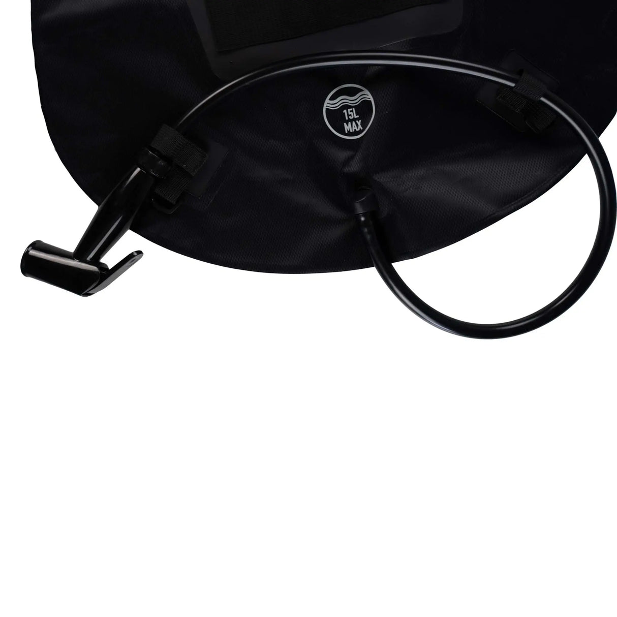 Highlander Wild Rinse Camping Solar Shower 15L on white background