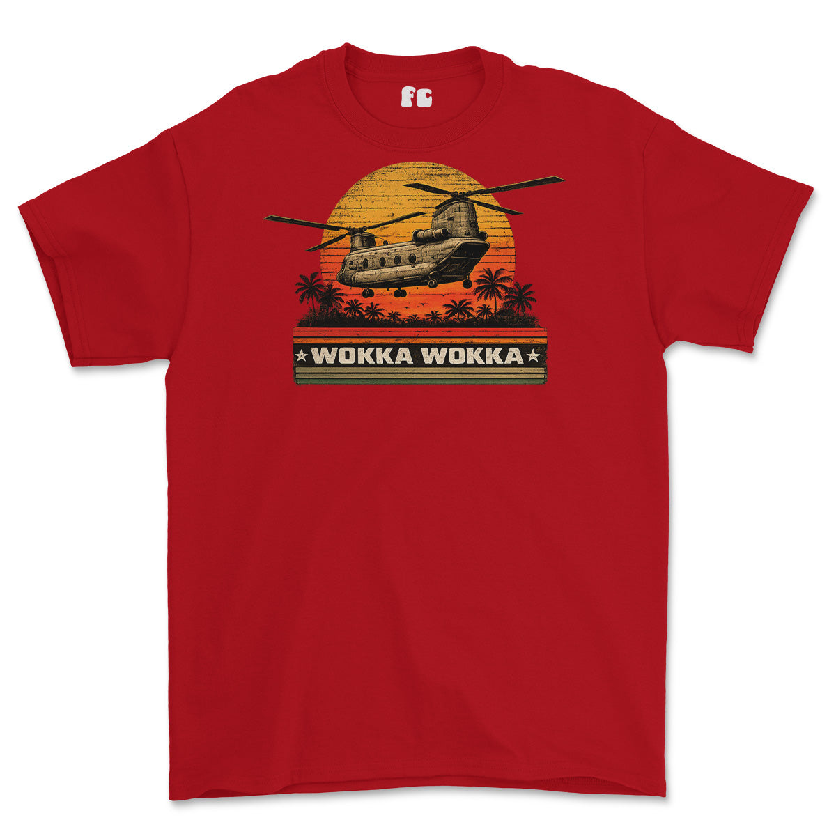WOKKA WOKKA Chinook Printed T-Shirt - Red
