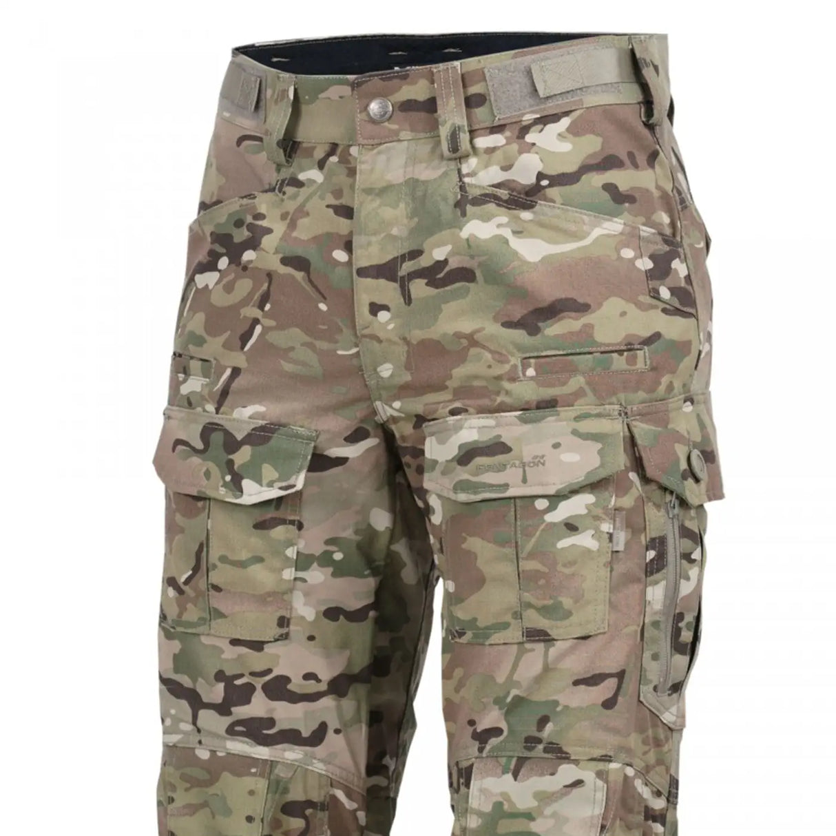 Pentagon Wolf Combat Trousers Multicam Front Close Up | Task Outdoor