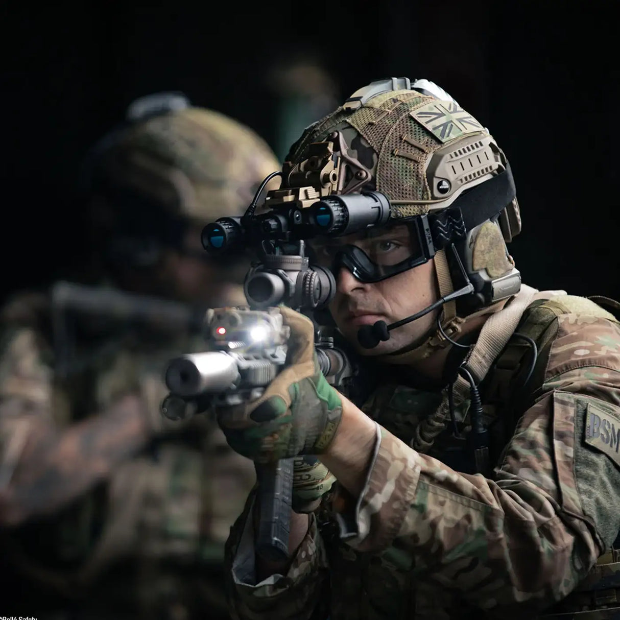 Bolle X810 Tactical Goggles, Black Frame, Clear Lens | Task Outdoor