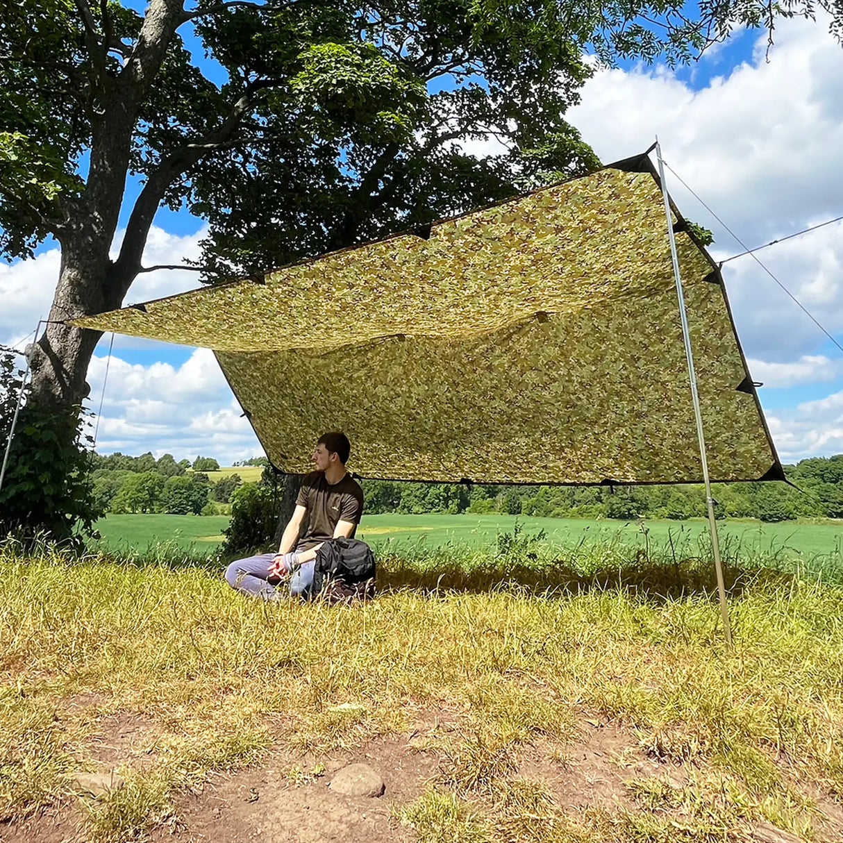 DD Tarp XL in MC Camo for camping