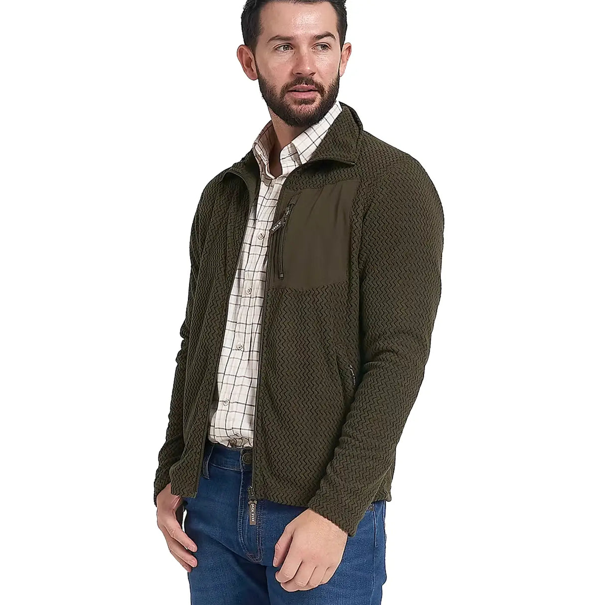 Jack Pyke Lightweight Z Fleece Jacket Dark Olive | Task Outdoor