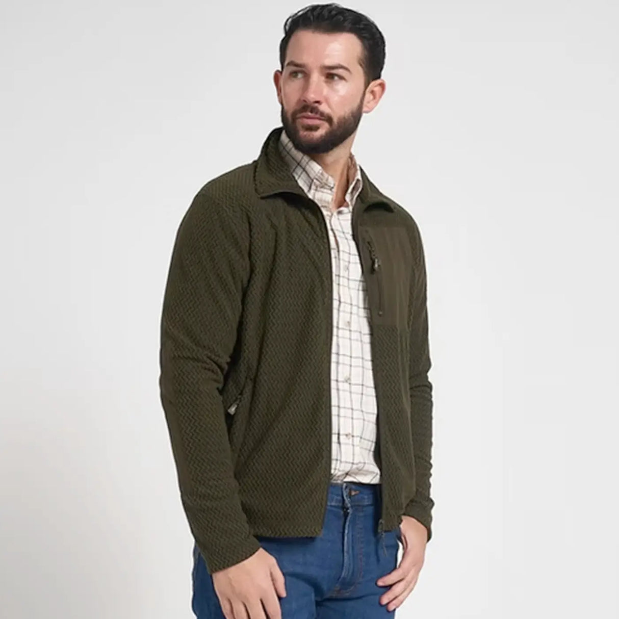 Jack Pyke Lightweight Z Fleece Jacket Dark Olive | Task Outdoor