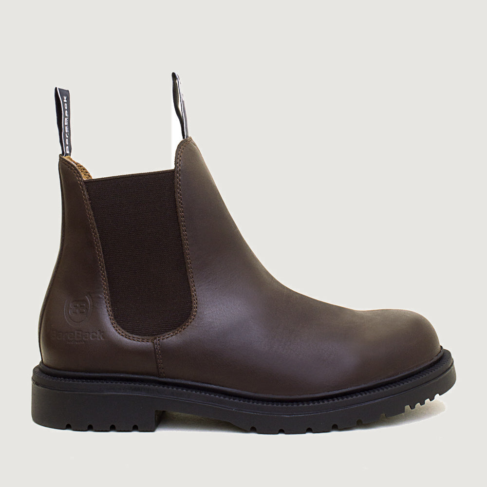 Bareback Detroit Steel Toe Cap Work Boots - Brown colourway front