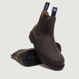 Bareback Detroit Steel Toe Cap Work Boots - Brown rear view