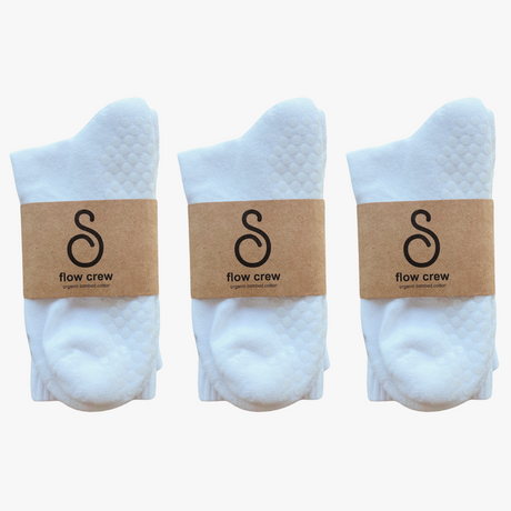 hipSwan Flow Crew Grip Socks