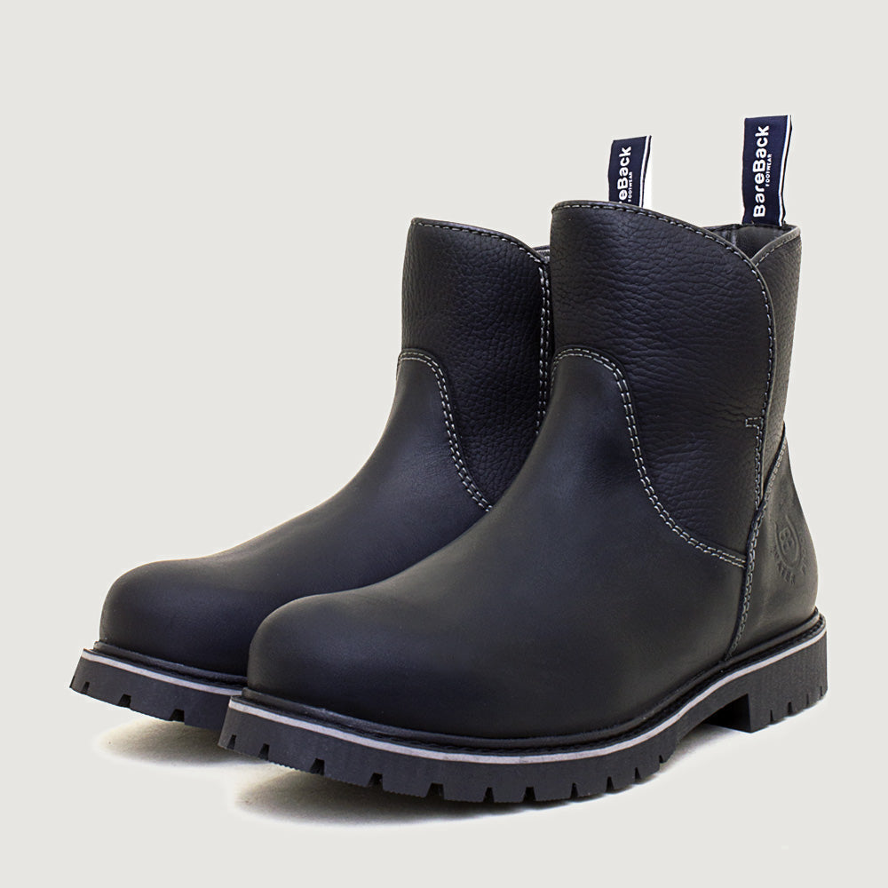 Bareback Quebec Waterproof Ankle Boots - Black side profile