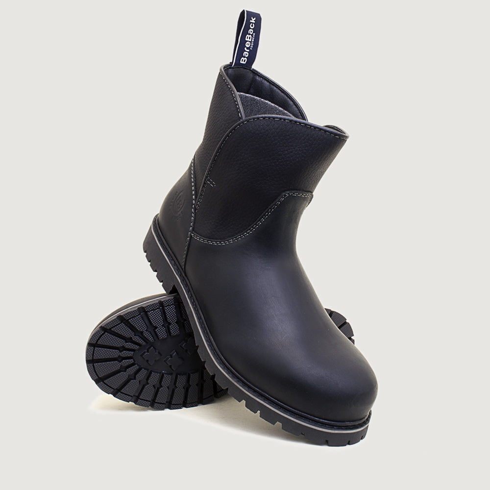 Bareback Quebec Waterproof Ankle Boots - Black angled view