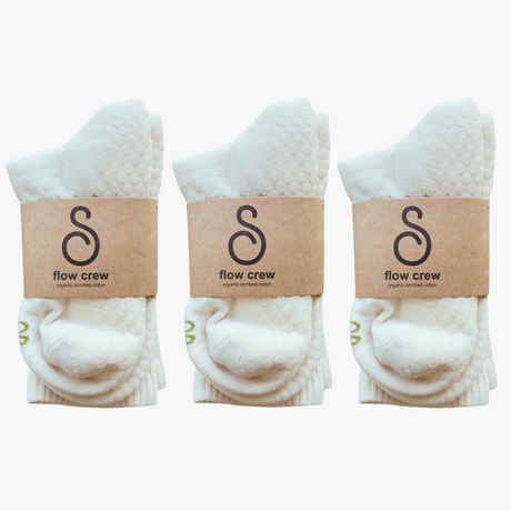 hipSwan Flow Crew Grip Socks