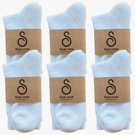 hipSwan Flow Crew Grip Socks