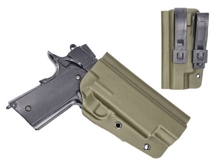 Kydex Customs Bare Bones 1911 Holster olive green - UK Made Retention Holster