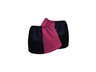 Pair of navy and pink children's harlequin sox savers
