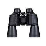 Praktica Falcon 10x50mm Porro Prism Field Binoculars in Black from above on white background