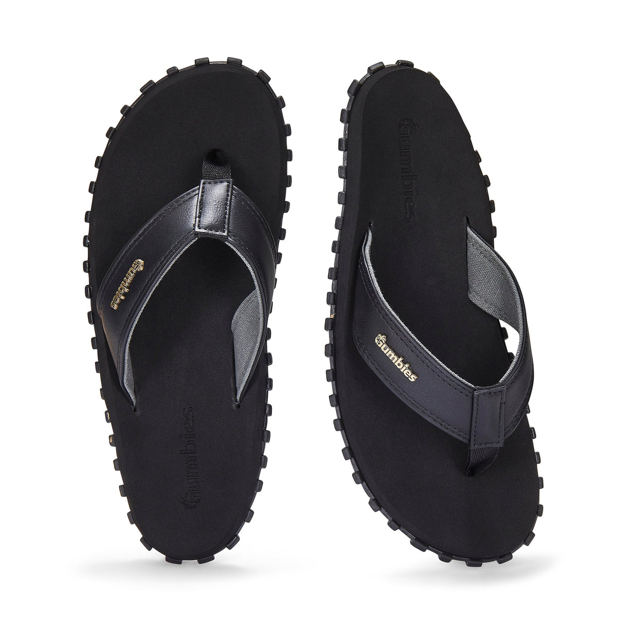 Gumbies Vegovert Flip-Flops - Men's Black alternate view 4