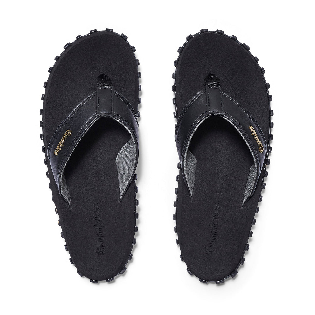 Gumbies Vegovert Flip-Flops - Men's Black alternate view 7