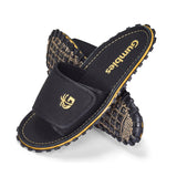 Gumbies Strider Sliders - Women's Black colourway front