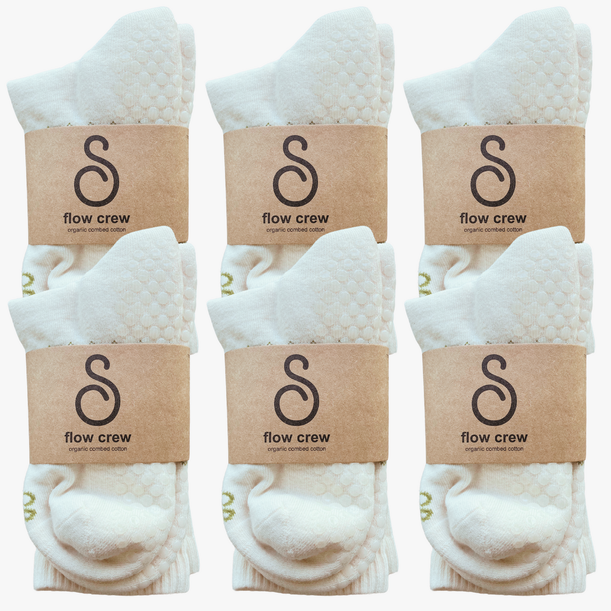 hipSwan Flow Crew Grip Socks