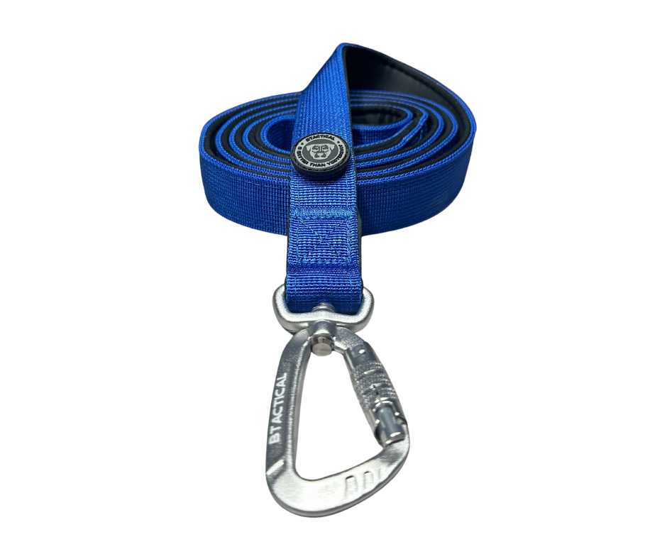 BTactical Nylon Carabiner Clip Dog Lead - Royal Blue