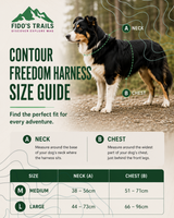 Fido's Trails Contour Freedom Harness | Adjustable Y-Shaped Dog Harness