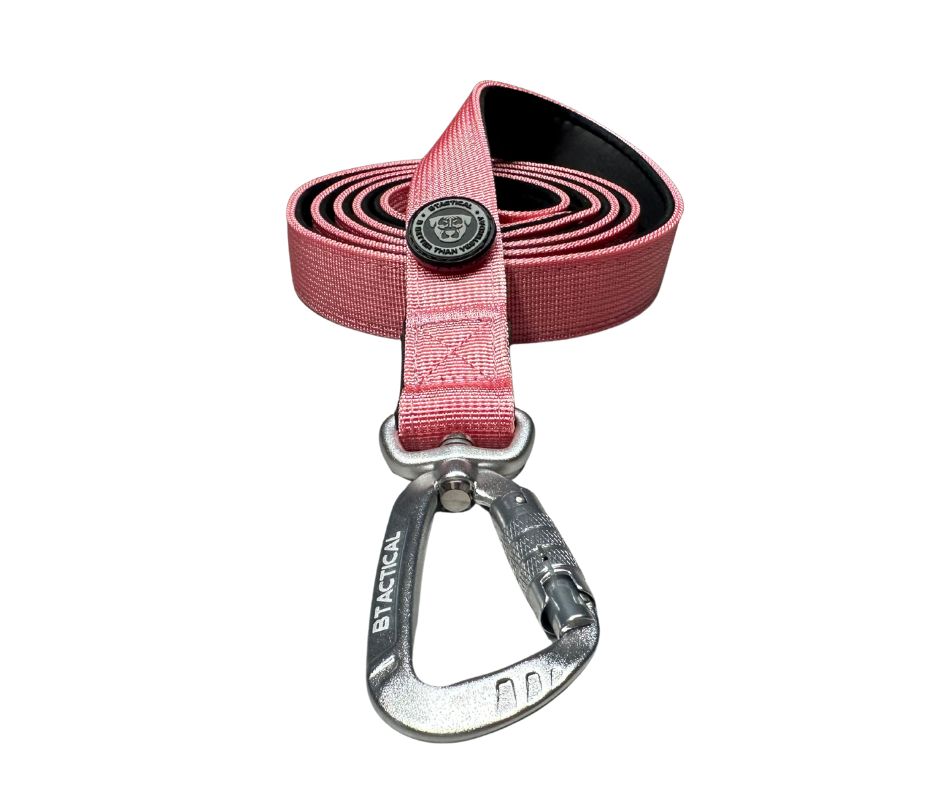 BTactical Nylon Carabiner Clip Dog Lead - Pretty Pink
