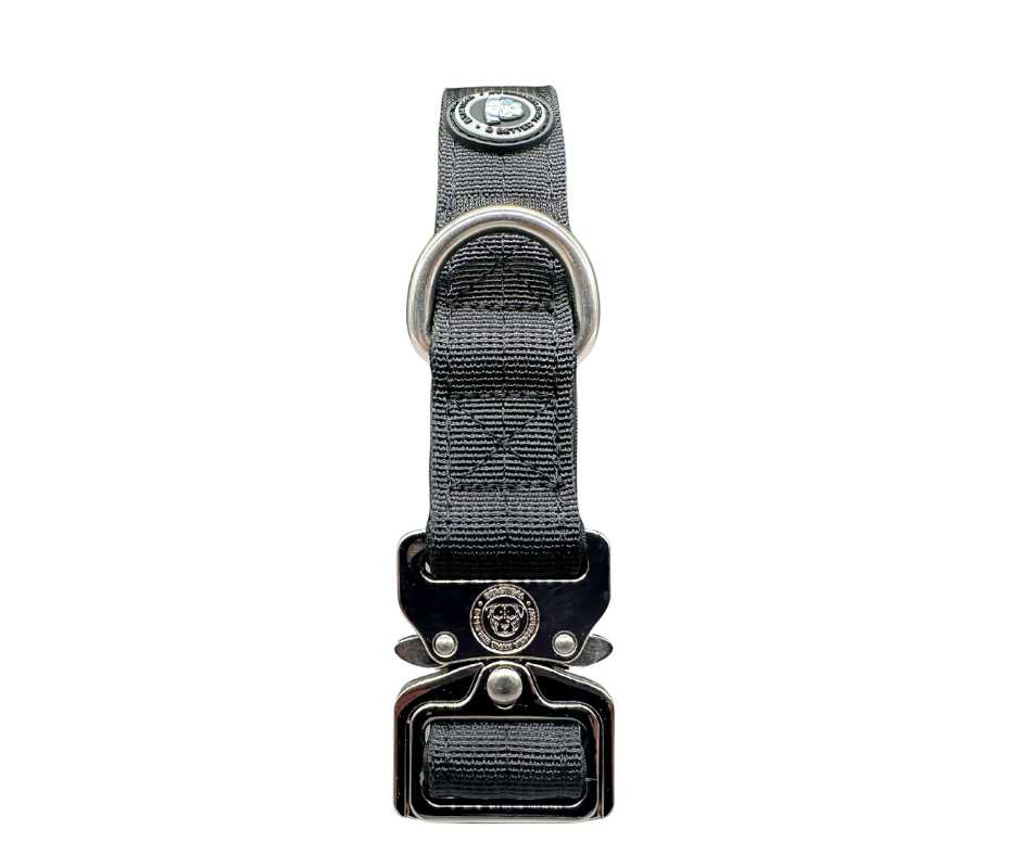 BTactical 2.5cm Nylon Dog Collar - Midnight Black