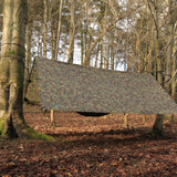 DD Tarp 3.5x3.5 in MC Camo for survival
