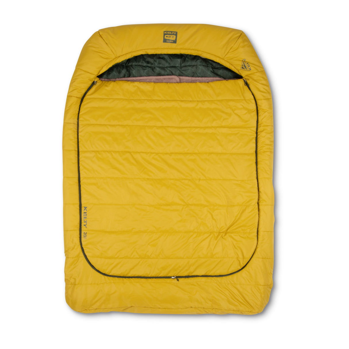Kelty Tru Comfort Doublewide 20 Sleeping Bag - Olive Oil Gamescape alternate view 2