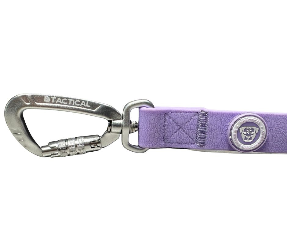 BTactical PVC Carabiner Clip Dog Lead - Pastel Purple