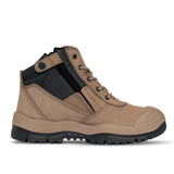 Mongrel 461 Side Zip Safety Boots with Scuff Cap - Stone
