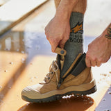 Mongrel 461 Side Zip Safety Boots with Scuff Cap - Stone