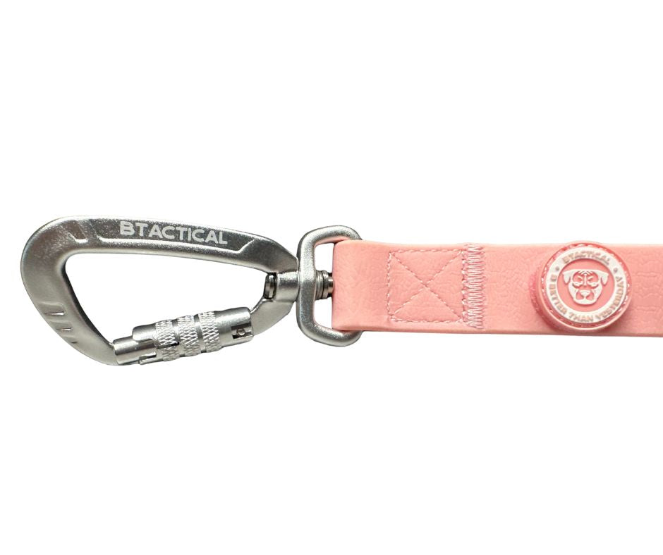 BTactical PVC Carabiner Clip Dog Lead - Pastel Pink