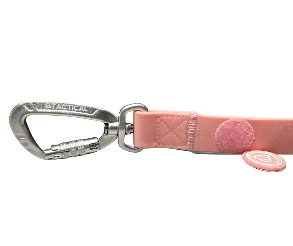 BTactical PVC Carabiner Clip Dog Lead - Pastel Pink