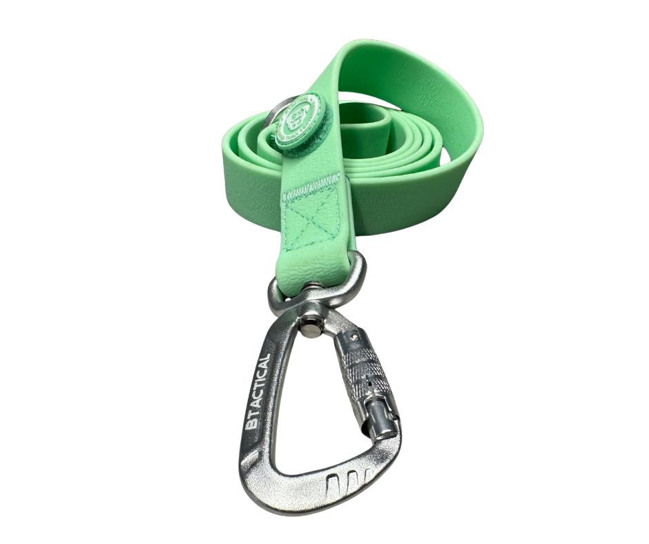 BTactical PVC Carabiner Clip Dog Lead - Pastel Green
