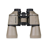 Praktica Falcon 10x50mm Porro Prism Field Binoculars in Sand from above on white background