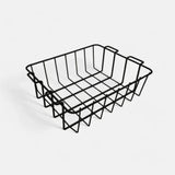 Black coated wire basket supplied with the Orbie 55 cool box, with hooked rails to hang from the interior