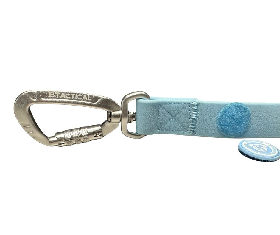 BTactical PVC Carabiner Clip Dog Lead - Pastel Blue