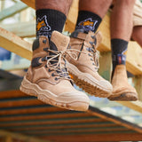Mongrel 561 High Leg Side Zip Safety Boots - Stone