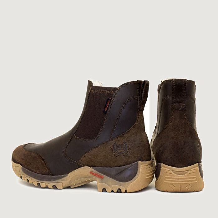 Bareback Ottawa Storm Waterproof Short Boots - Brown rear view