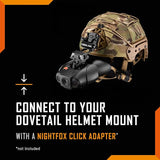 Nightfox Swift Night Vision Goggles - dovetail helmet mount compatibility