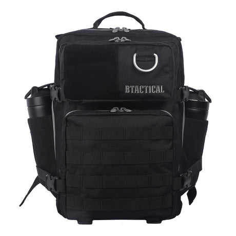BTactical 35L Backpack - Black Smoke colourway front with MOLLE panel and D-ring