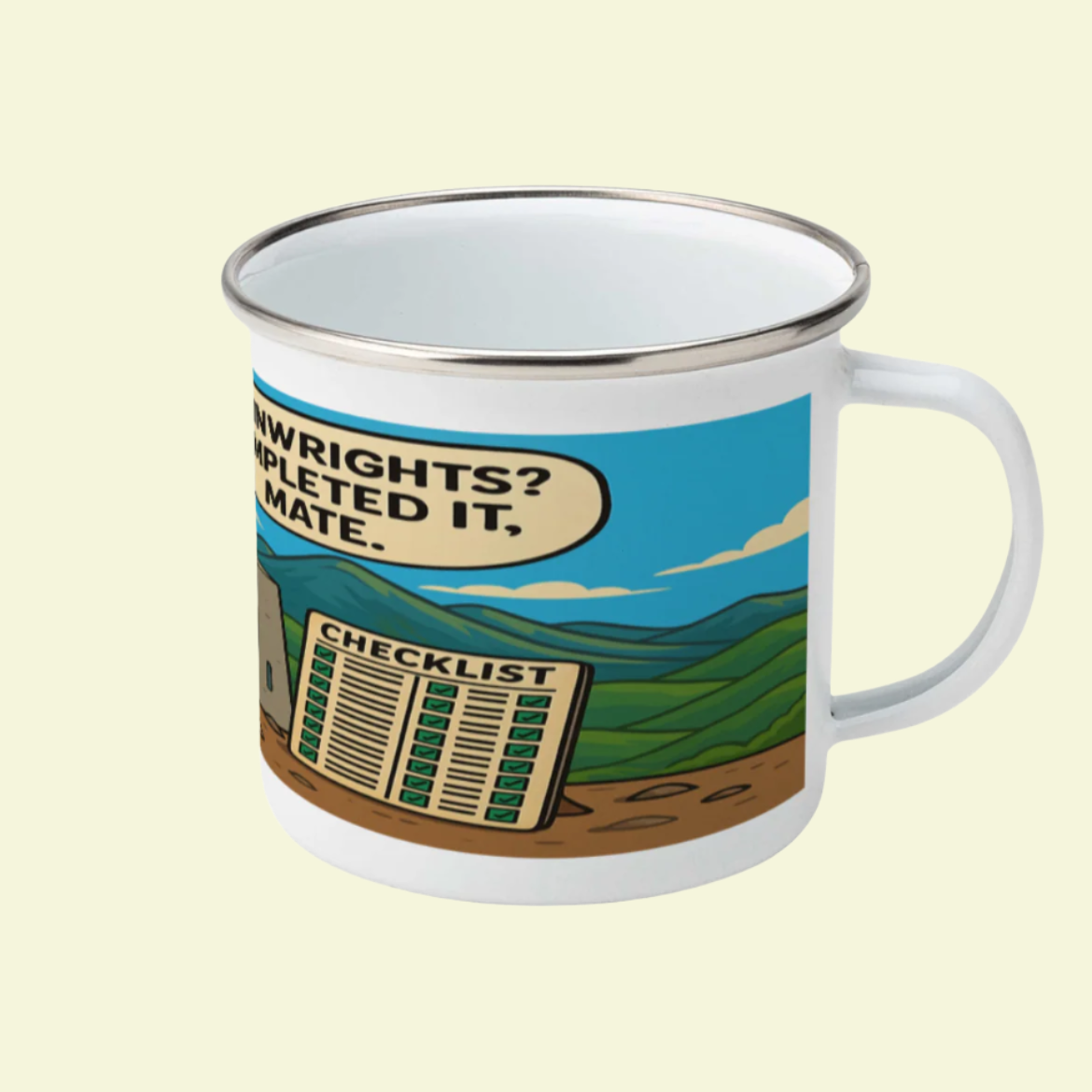 Wainwrights Completed It Mate Enamel Mug 12oz – for Her