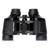 Praktica Falcon 7x35mm Wide Angle Porro Prism Field Binoculars in Black from the above on white background