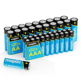 Maplin mixed pack of 20 AA and 20 AAA alkaline batteries
