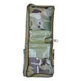 Web-Tex A6 Notebook Holder in BTP camo, open showing zip compartments