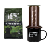 Coffee Care Package - Aeropress Coffee Maker, Mug & Coffee