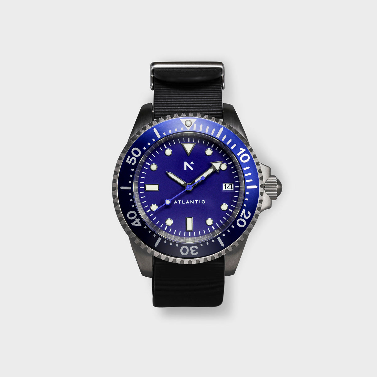 Rotate North Atlantic Dive Watch (40mm) - Deep Night NATO Strap