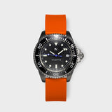 Rotate North Atlantic Dive Watch (40mm) - Flare Orange Rubber Strap
