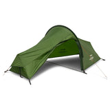 Vango Apex Compact 100 tent in forest green, flysheet pitched profile