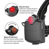 Ledlenser H14R.2 battery box with red rear light and brightness wheel, flashing or constant